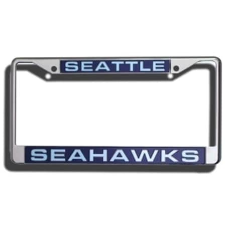 Seattle Seahawks License Plate Frame Laser Cut Chrome